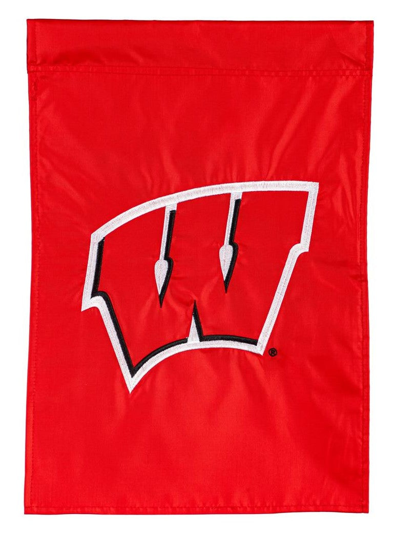 Wisconsin Badgers 2 Sided Garden Flag heartlandflags