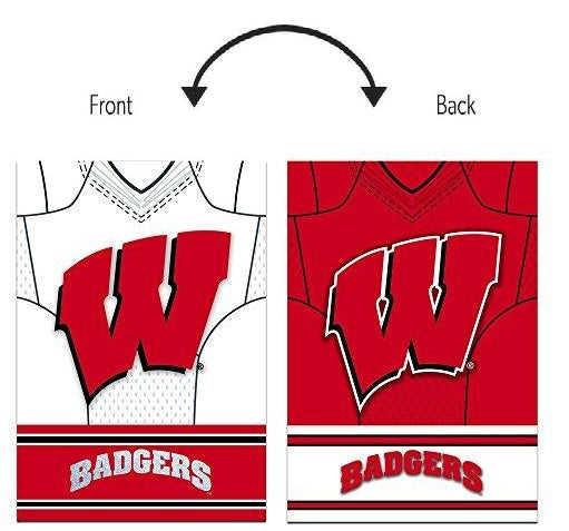 Wisconsin Badgers Banner 2 Sided Jersey House Flag heartlandflags