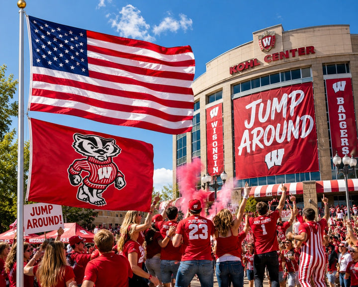 Wisconsin Badgers Flag 3x5 Bucky Badger heartlandflags