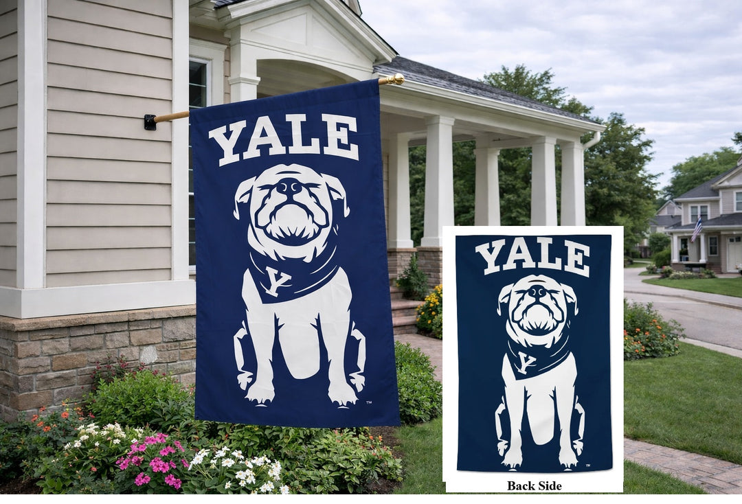 Yale Bulldogs 2 Sided Banner heartlandflags