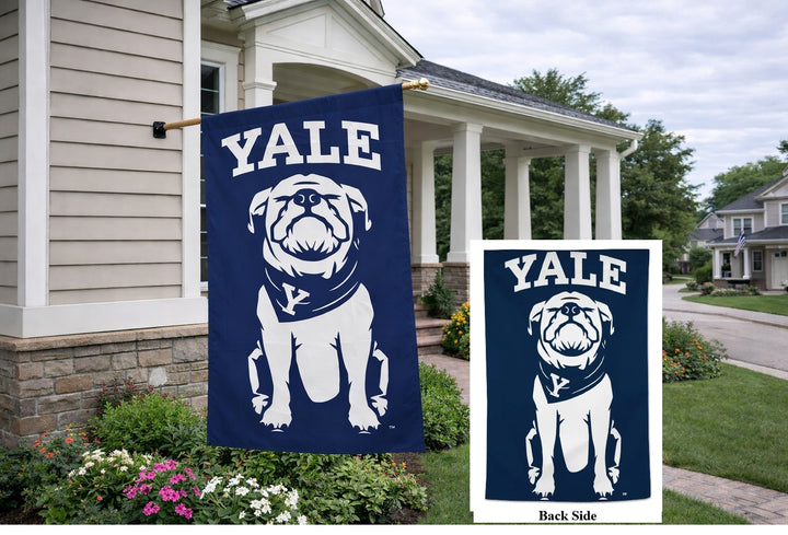 Yale Bulldogs 2 Sided Banner heartlandflags