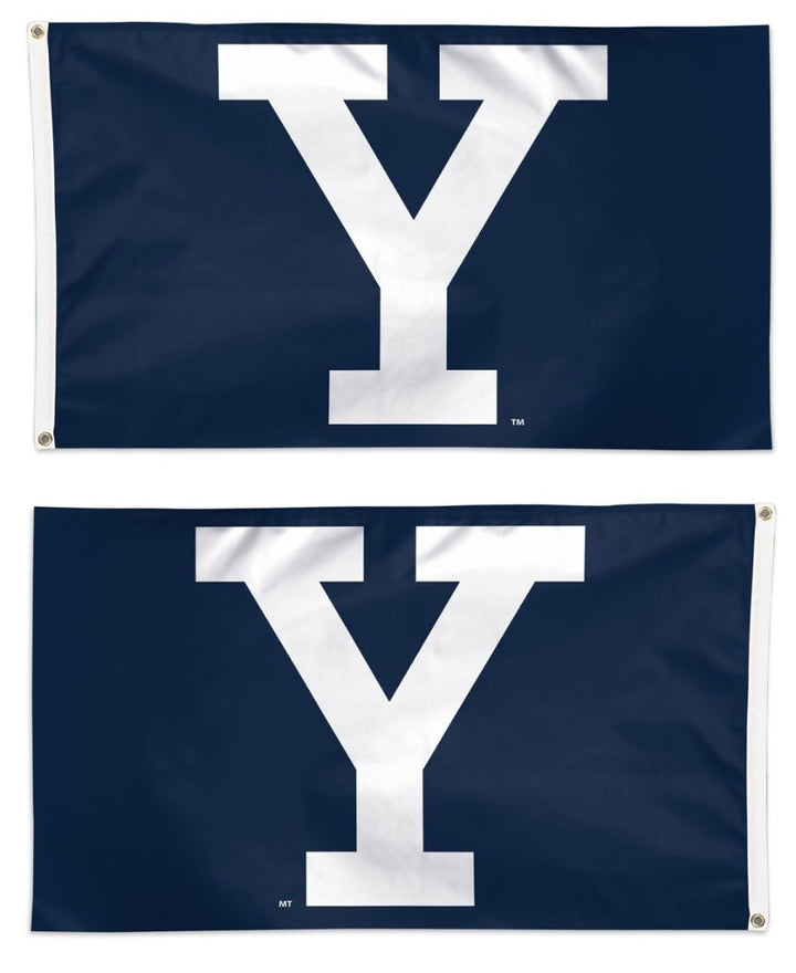Yale Bulldogs 3x5 Flag - Official Yale "Y" Logo Navy Outdoor Flag heartlandflags