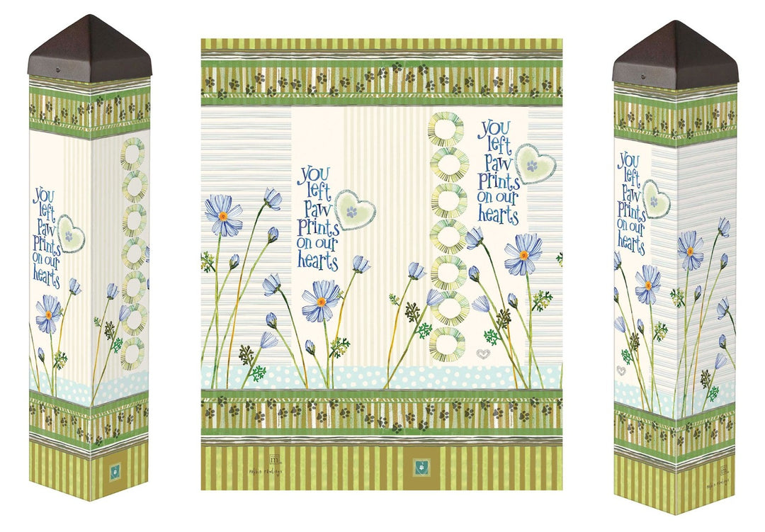 You Left Paw Prints Art Pole 20 Inches heartlandflags