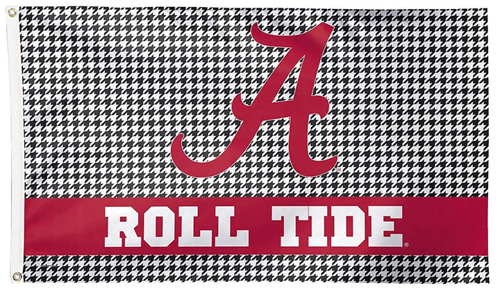 Alabama Crimson Tide Flag 3x5 Houndstooth Roll Tide 02065215 Heartland Flags