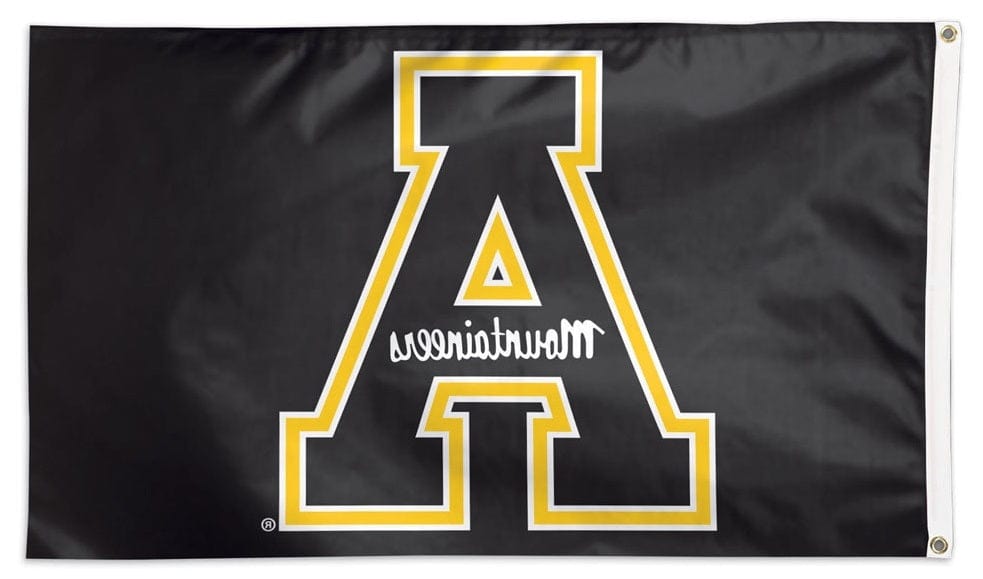 Appalachian State Mountaineers Flag 3x5 Black 01905115 Heartland Flags