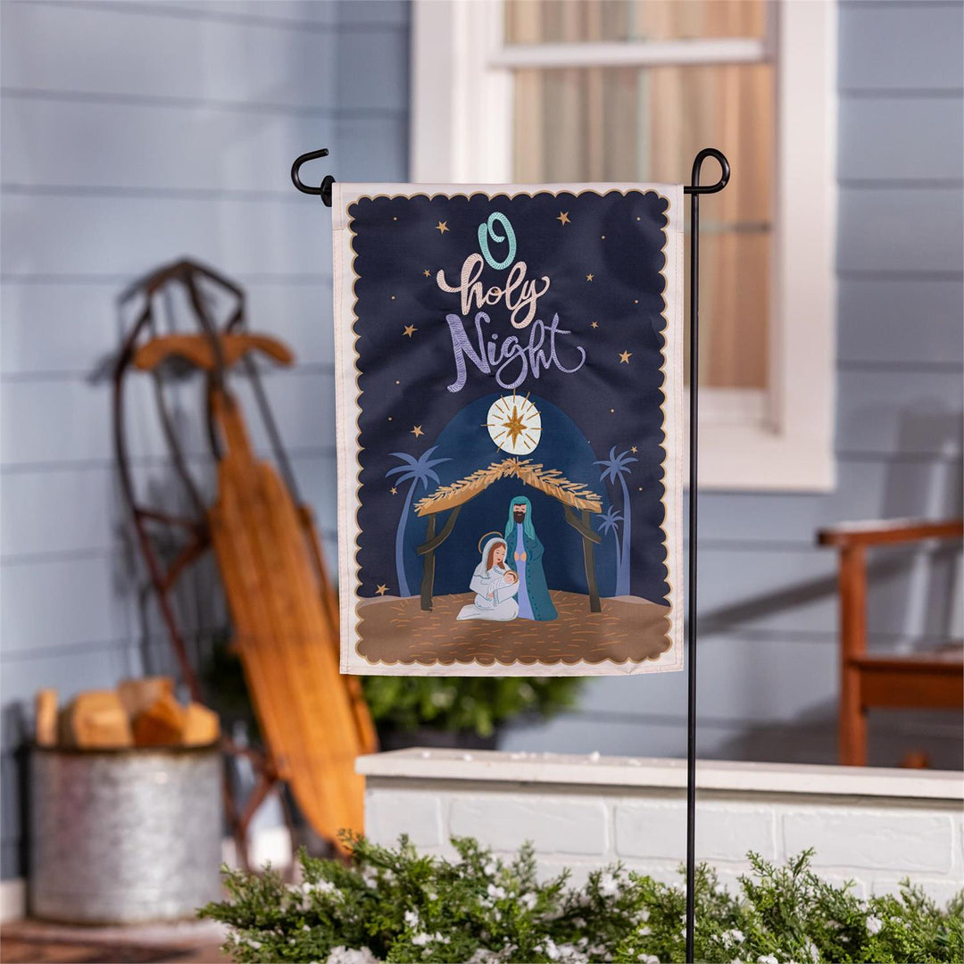 O Holy Night Miracle Garden Flag heartlandflags
