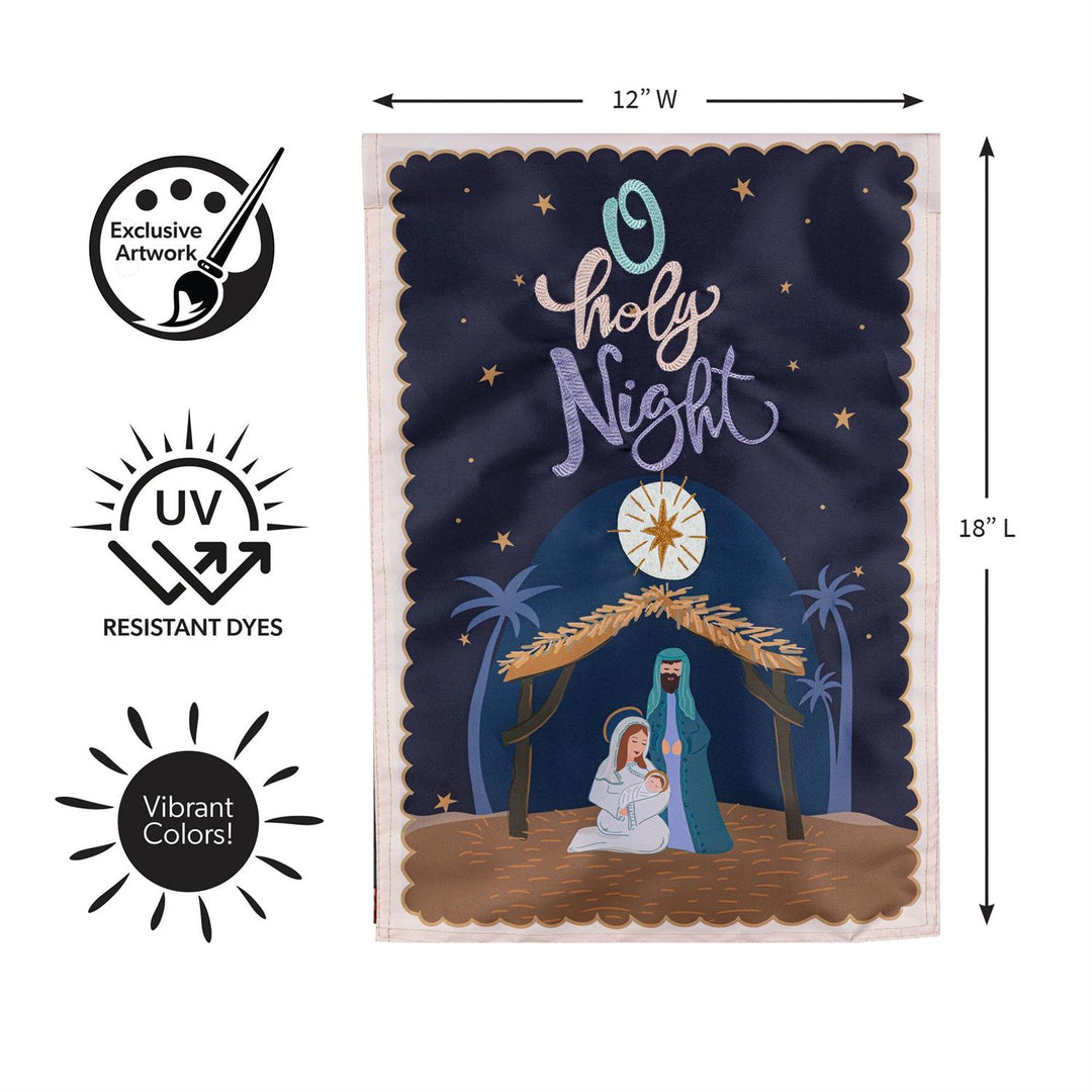 O Holy Night Miracle Garden Flag heartlandflags