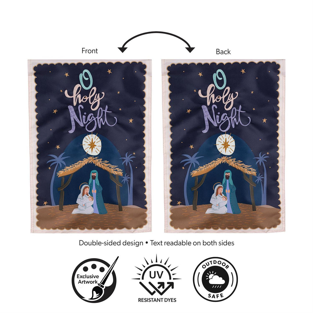 O Holy Night Miracle Garden Flag heartlandflags