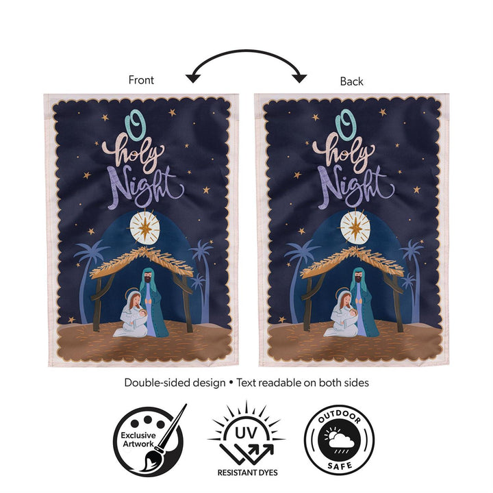 O Holy Night Miracle Garden Flag heartlandflags