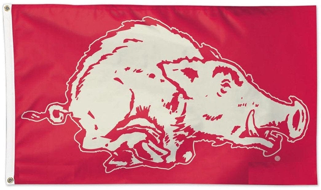 Arkansas Razorbacks Flag 3x5 Retro Logo 2 Sided 08613169 Heartland Flags