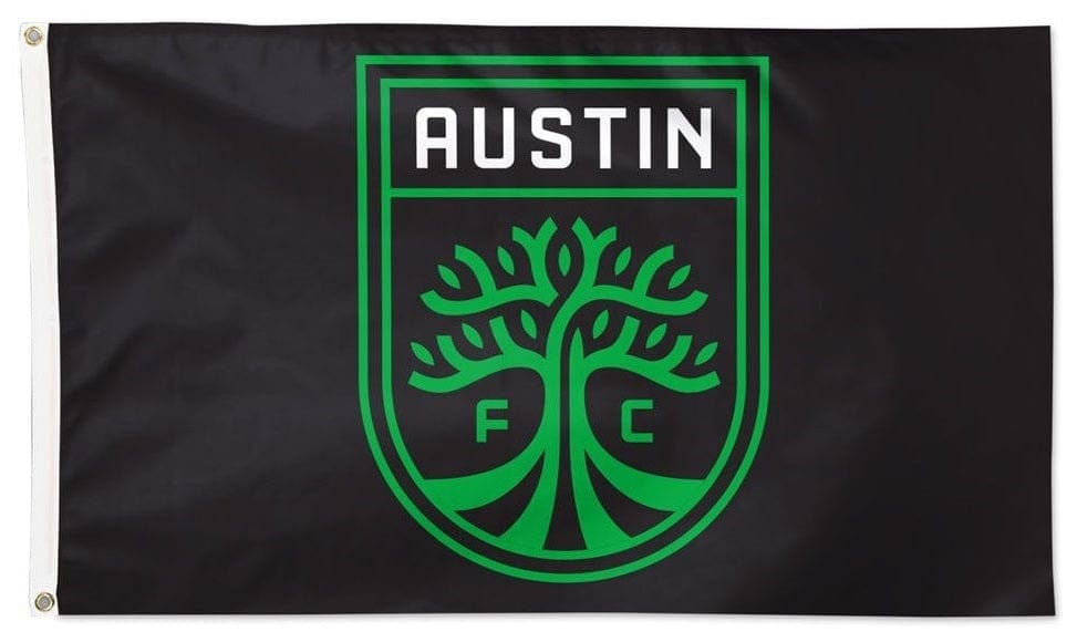 Austin FC Flag 3x5 Soccer Football Club Black Single Sided 56220322 Heartland Flags