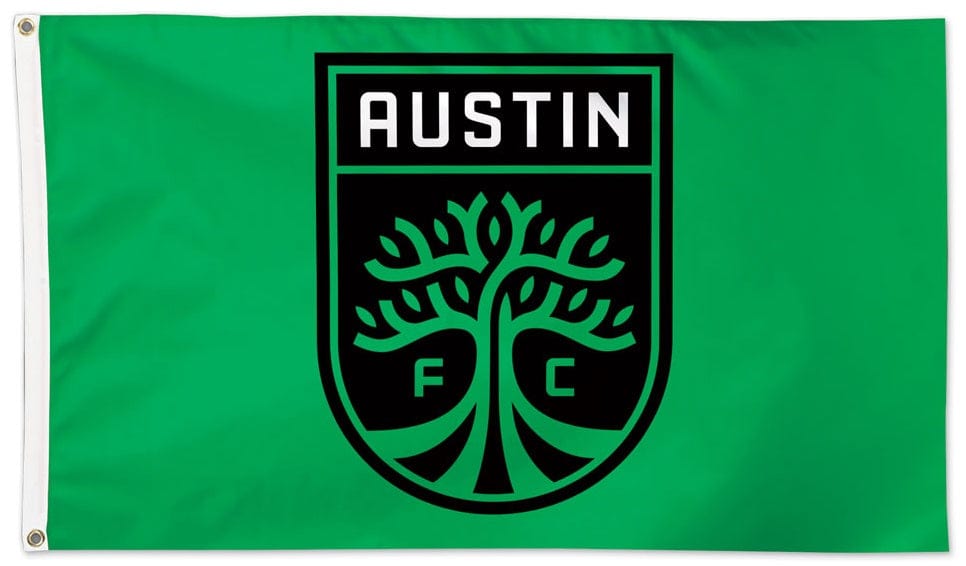 Austin FC Flag 3x5 Soccer Football Club Green 2 Sided 05131420 Heartland Flags