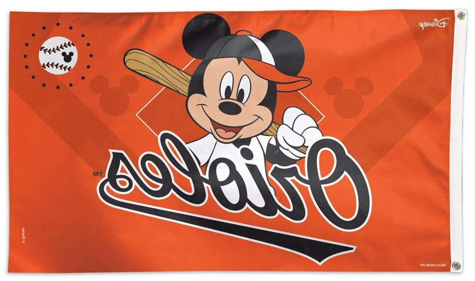 Baltimore Orioles Flag 3x5 Mickey Mouse Baseball 76667118 Heartland Flags