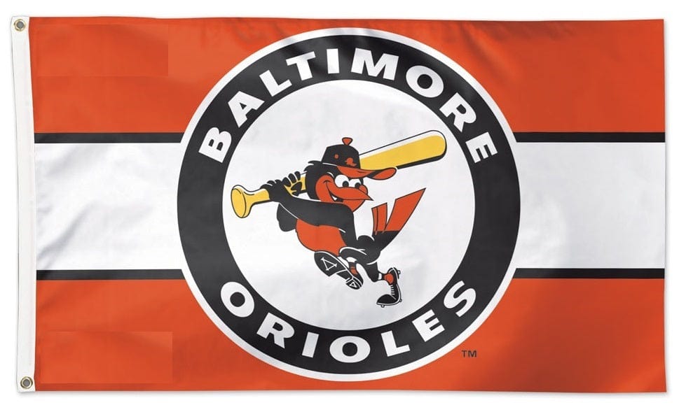 Baltimore Orioles Flag 3x5 Retro Cooperstown 2 Sided 04415420 Heartland Flags