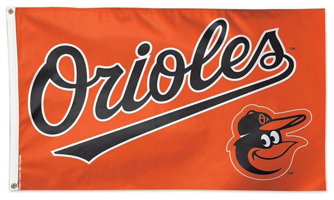 Baltimore Orioles Flag 3x5 Scripted Mascot 2 Sided 05260116 Heartland Flags