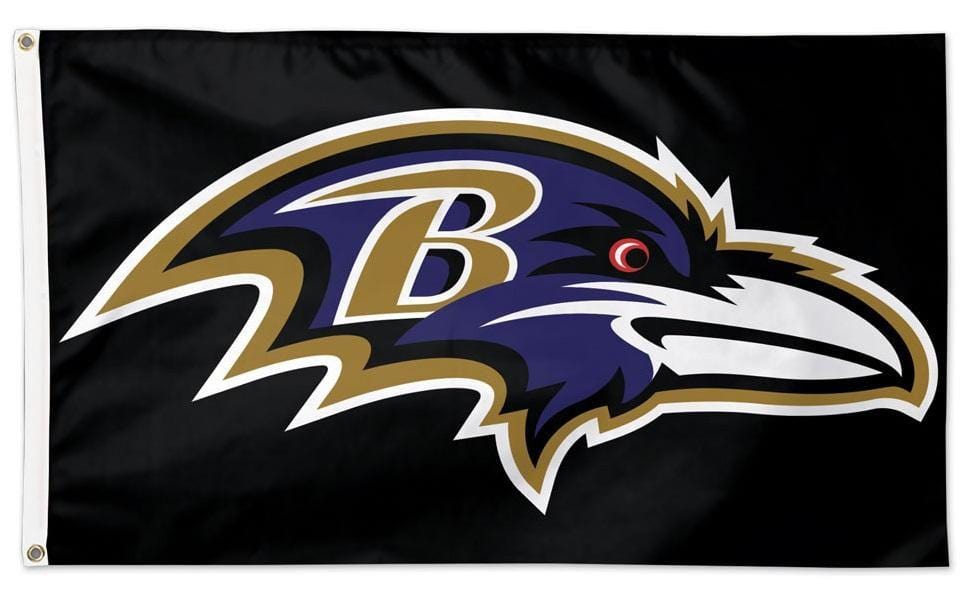 Baltimore Ravens Flag 3x5 Black 2 Sided 45257118 Heartland Flags