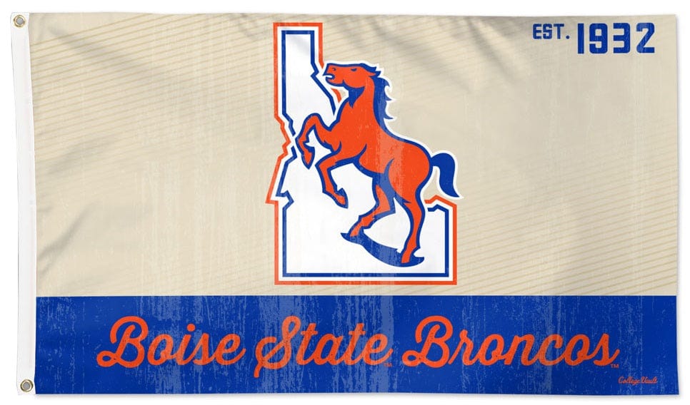 Boise State Broncos Flag 3x5 Retro Logo 76950424 Heartland Flags