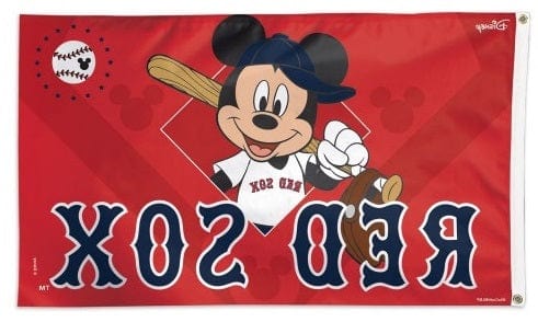 Boston Red Sox Flag 3x5 Mickey Mouse Disney heartlandflags