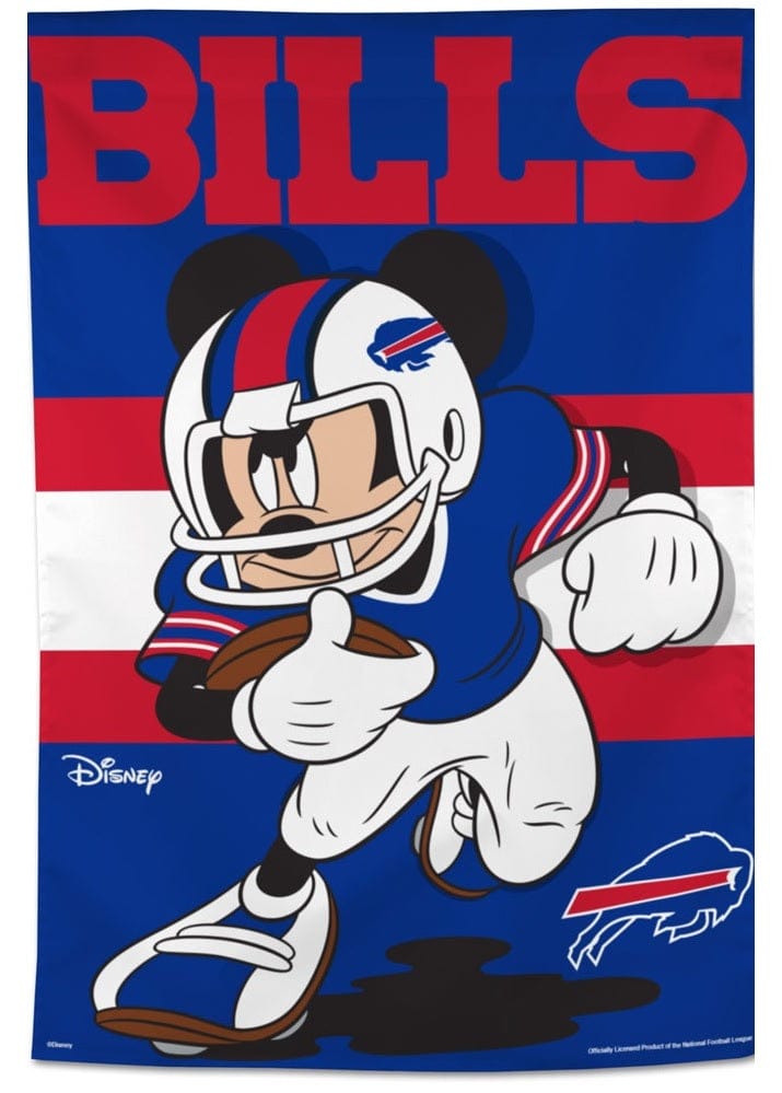 Buffalo Bills Banner Mickey Mouse Football Flag 71160121 Heartland Flags