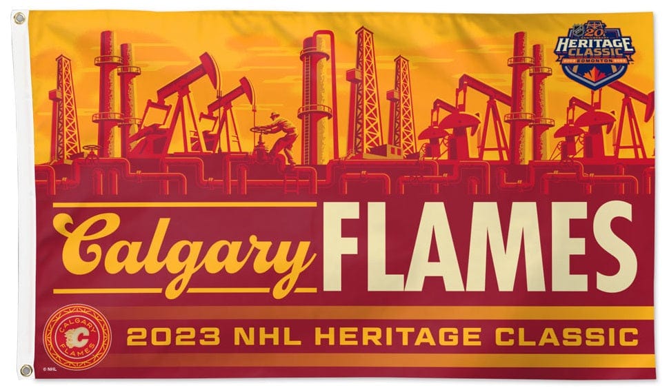Calgary Flames Flag 3x5 2023 NHL Heritage Classic 72994323 Heartland Flags