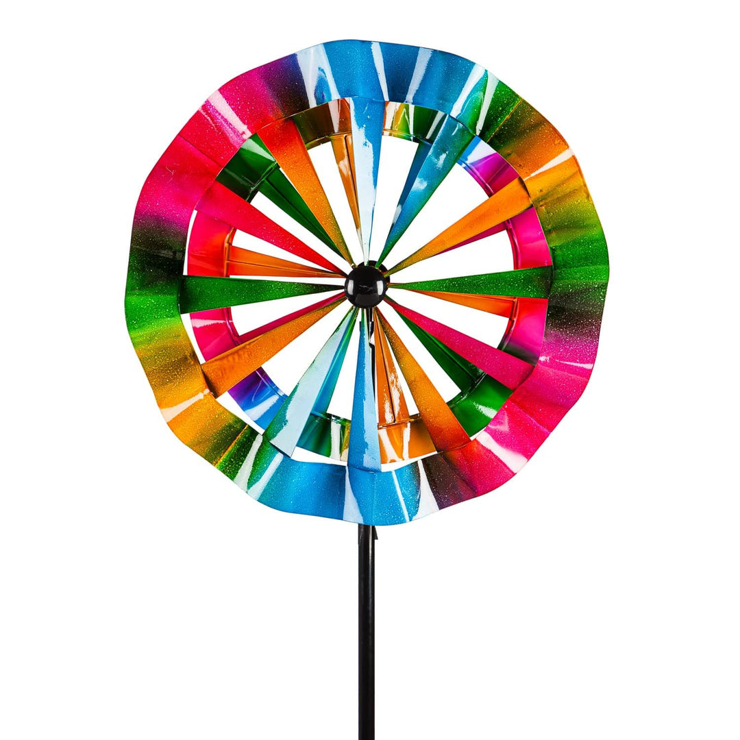 Carnival Wind Spinner 75 Inches Tall Solar heartlandflags