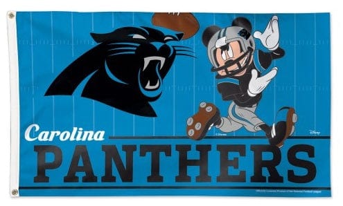 Carolina Panthers Flag 3x5 Mickey Mouse Disney Football 72985117 Heartland Flags