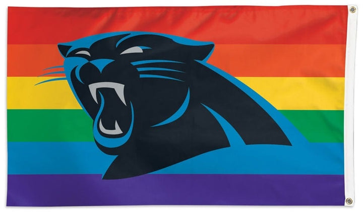 Carolina Panthers Flag 3x5 Rainbow Pride 32405321 Heartland Flags
