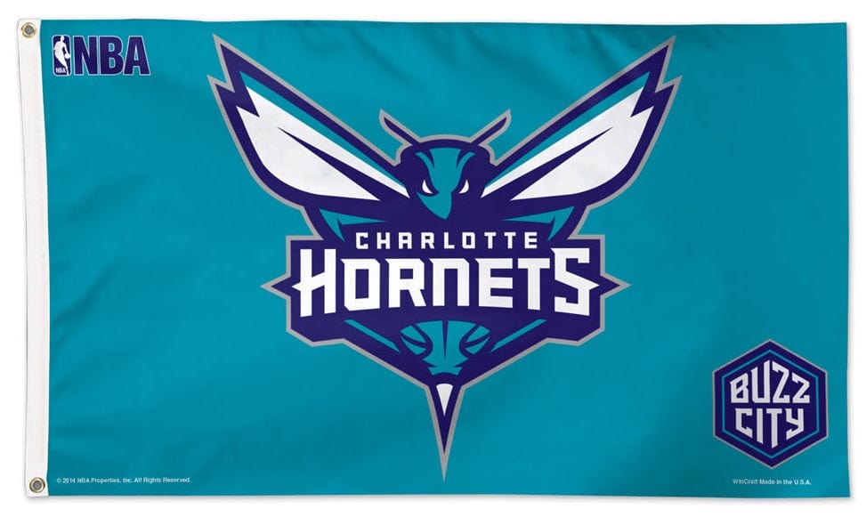 Charlotte Hornets Flag 3x5 Buzz City 02385115 Heartland Flags