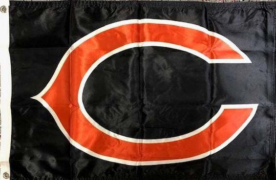 Chicago Bears Flag 2 Sided Black 2x3 3x5 568975 Heartland Flags