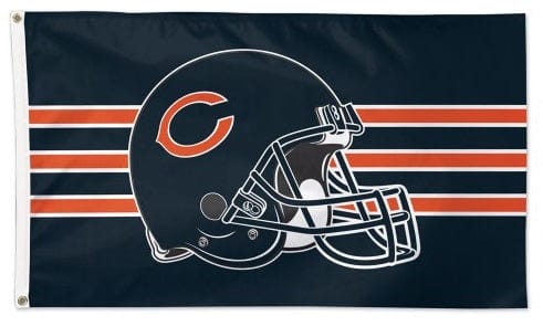 Chicago Bears Flag 3x5 Helmet Stripes 38818117 Heartland Flags