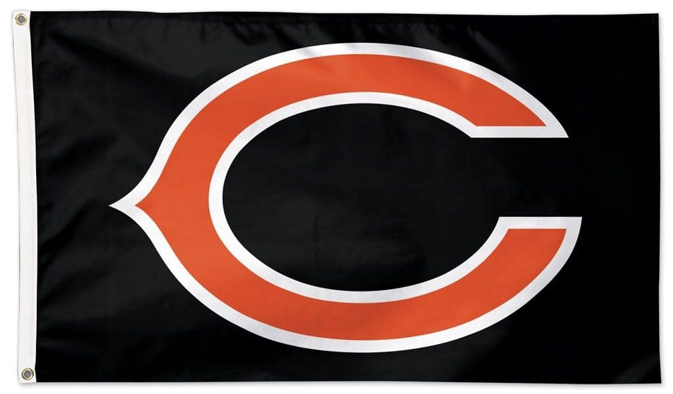 Chicago Bears Flag 3x5 Logo Black 45259117 Heartland Flags