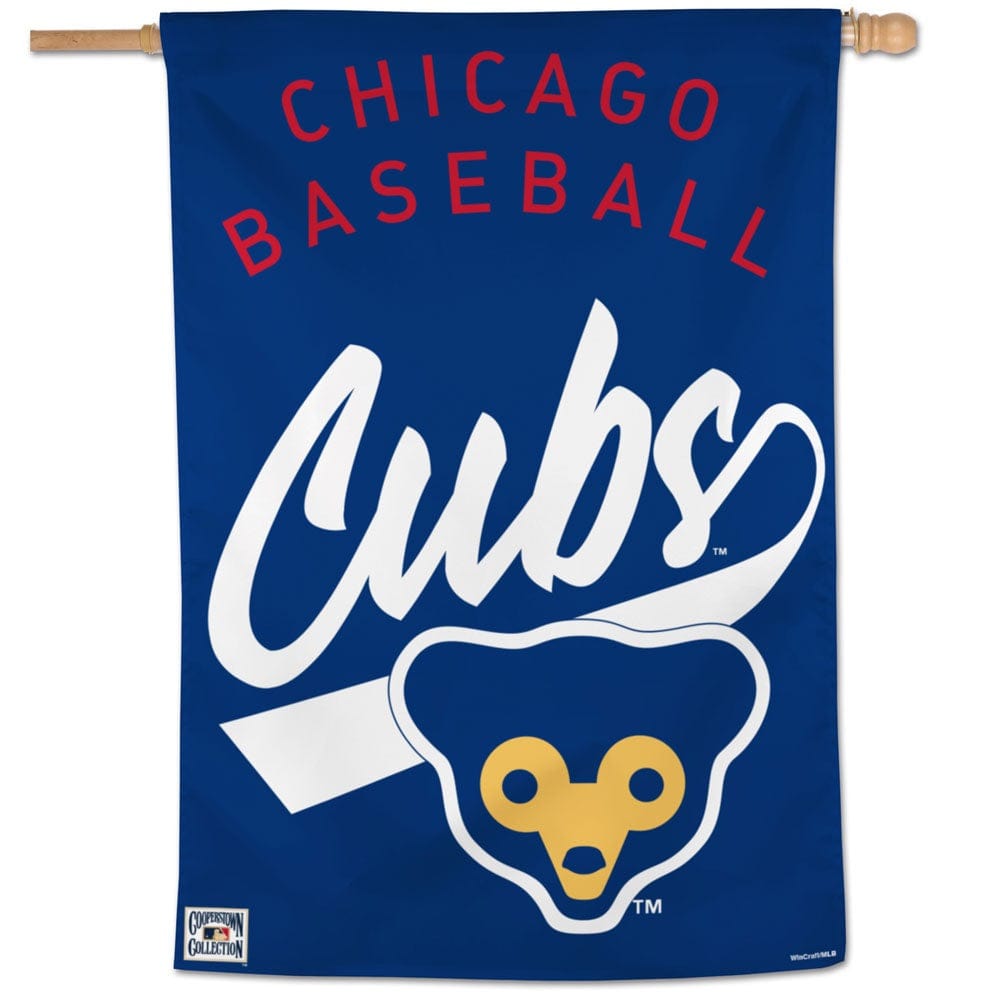 Chicago Cubs Banner Baseball House Flag Navy 52734322 Heartland Flags