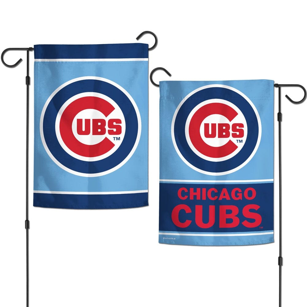 Chicago Cubs Garden Flag 2 Sided Light Blue Logo 63422322 Heartland Flags