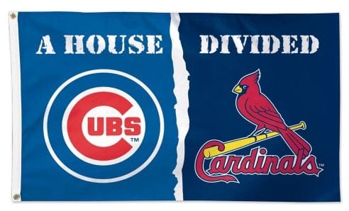 Chicago Cubs St Louis Cardinals House Divided Flag 3x5 02486115 Heartland Flags