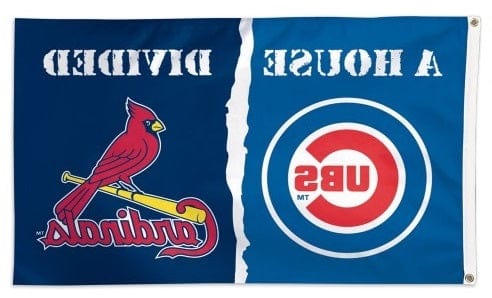 Chicago Cubs St Louis Cardinals House Divided Flag 3x5 02486115 Heartland Flags