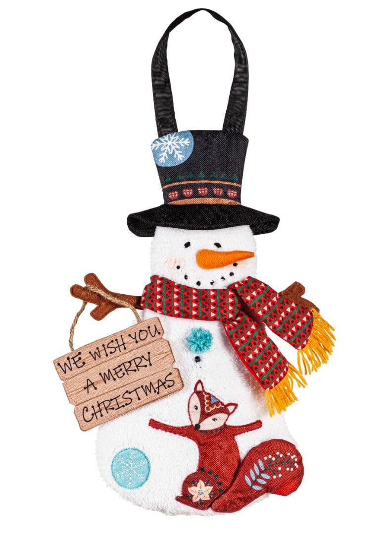 Christmas Musical Lit Snowman Door Decoration 2DHB2468MBL Heartland Flags