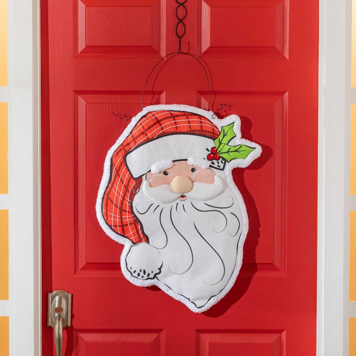 Christmas Santa Claus Estate Door Decoration Hanger 2DEB2442 Heartland Flags