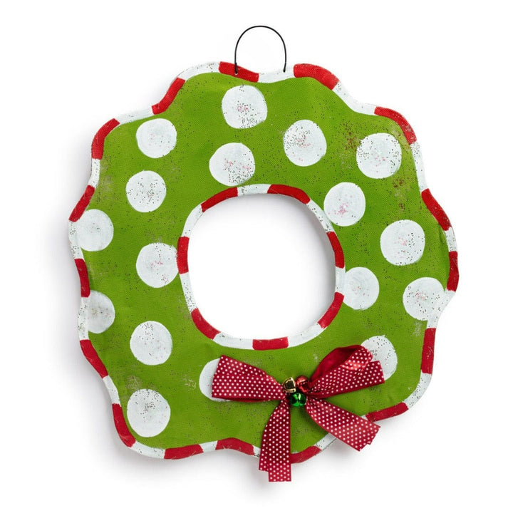 Christmas Winter Wreath Reversible Door Hanger Peri Woltjer 2 Screens 2020230438 Heartland Flags