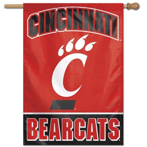 Cincinnati Bearcats Flag Vertical House Banner 28604217 Heartland Flags