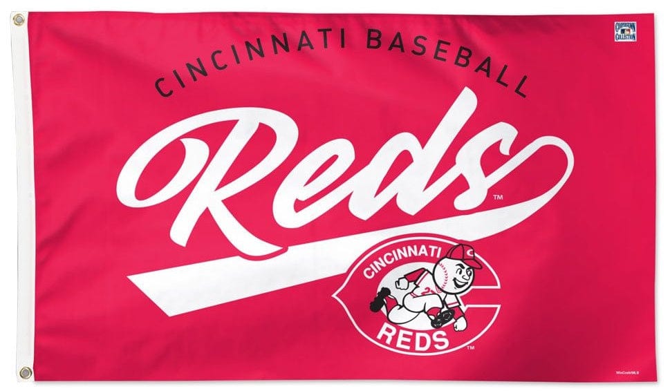 Cincinnati Reds Flag 3x5 Cooperstown Collection 37862321 Heartland Flags