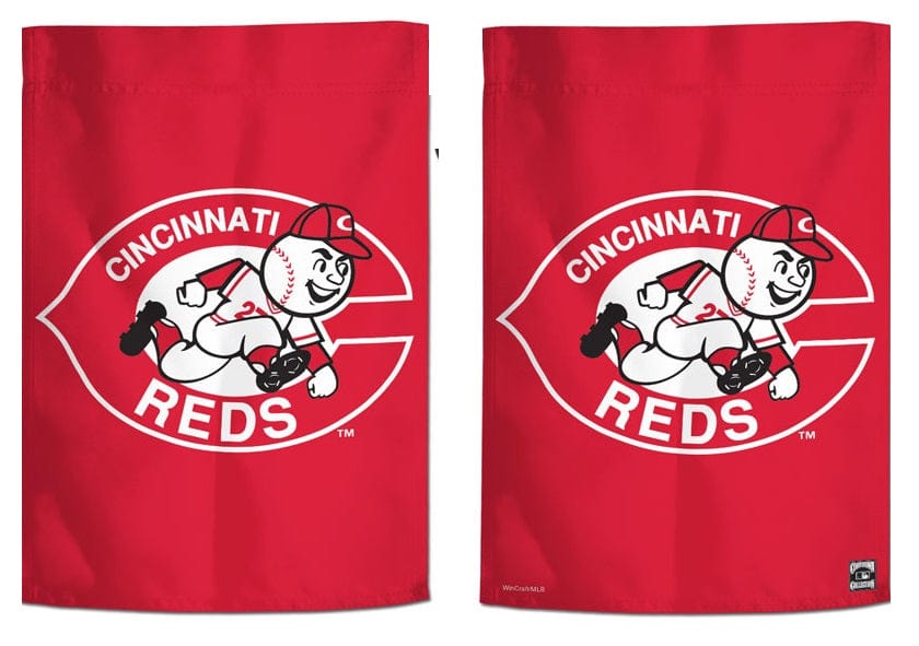 Cincinnati Reds Garden Flag 2 Sided Throwback Logo 54973322 Heartland Flags