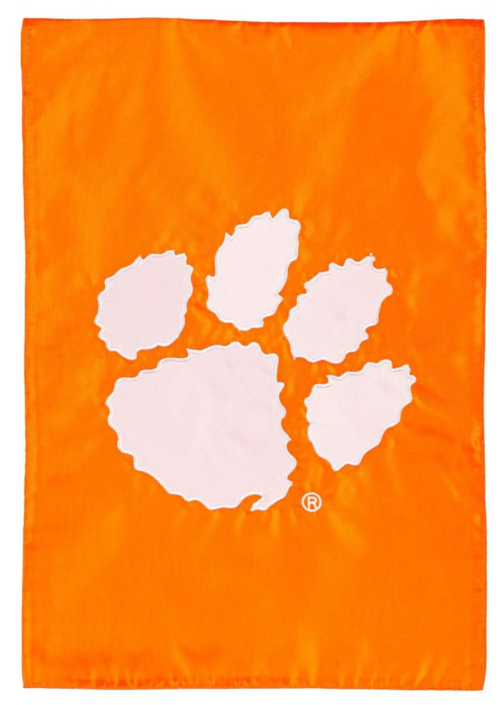 Clemson Tigers Garden Flag 2 Sided Applique Logo 16A912 Heartland Flags