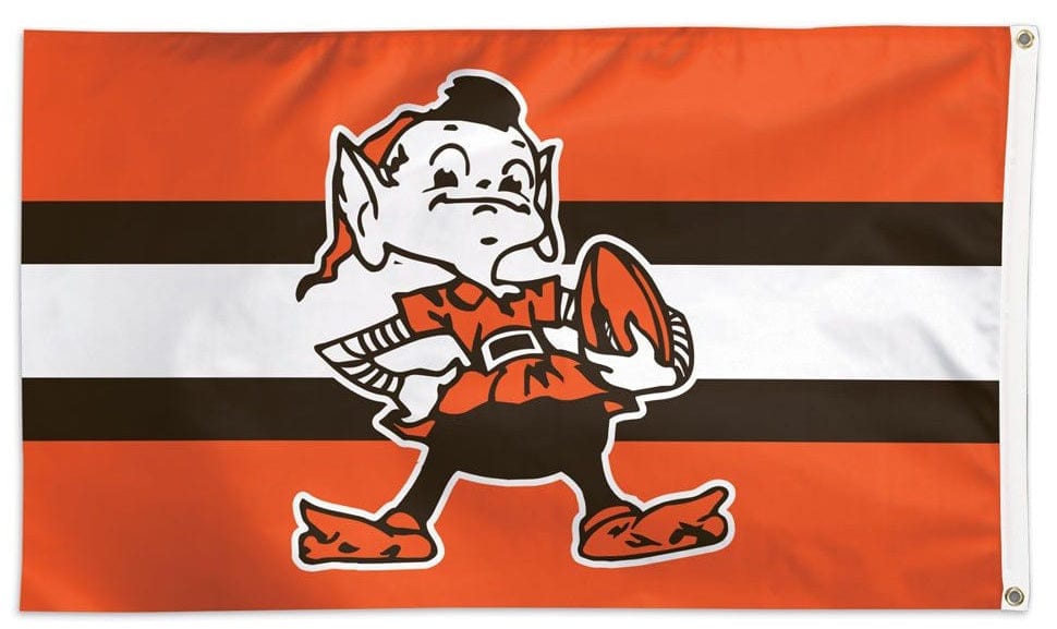 Cleveland Browns Flag 3x5 Classic Logo Elfie 46210118 Heartland Flags