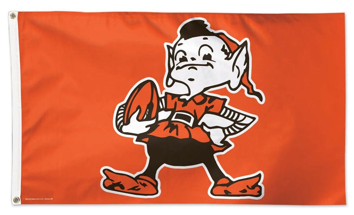 Cleveland Browns Flag 3x5 Elf Vintage Logo 14457115 Heartland Flags