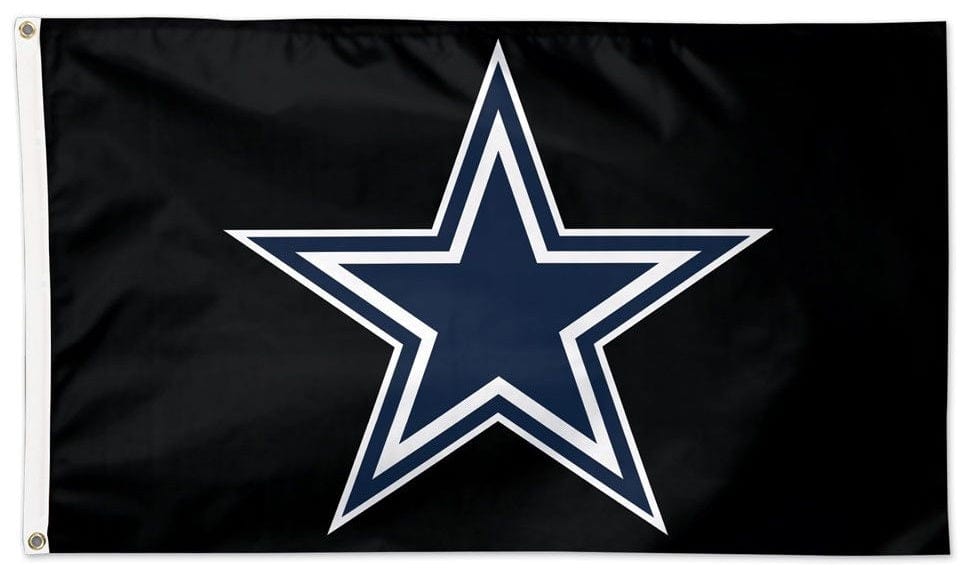 Dallas Cowboys Flag 3x5 Black 45271117 Heartland Flags
