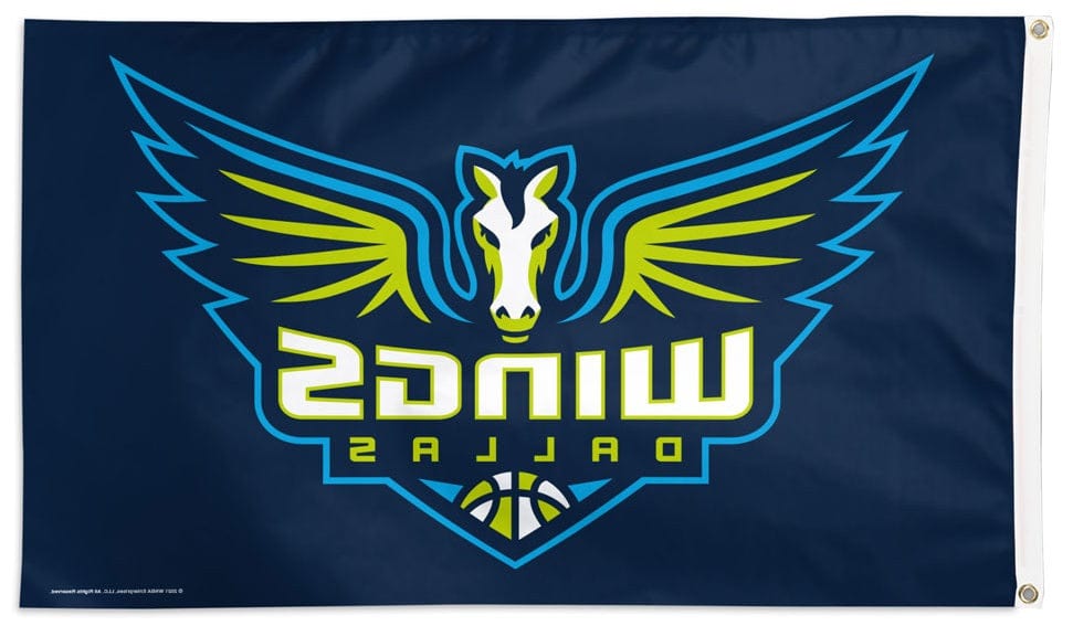 Dallas Wings Flag 3x5 Logo heartlandflags