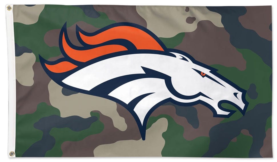 Denver Broncos Flag 3x5 Camo Military 32386321 Heartland Flags