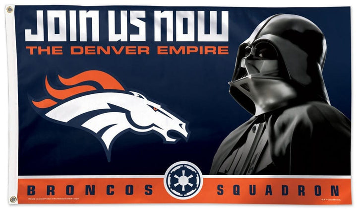 Denver Broncos Flag 3x5 Star Wars Broncos Squadron 40435118 Heartland Flags