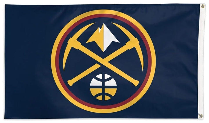 Denver Nuggets Flag 3x5 Logo on Navy heartlandflags