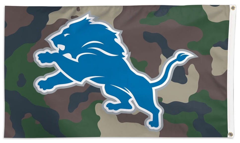 Detroit Lions Flag 3x5 Military Camo 32412321 Heartland Flags